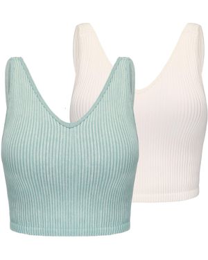 Slazenger 1881 2Pk Bra Tank - Blue