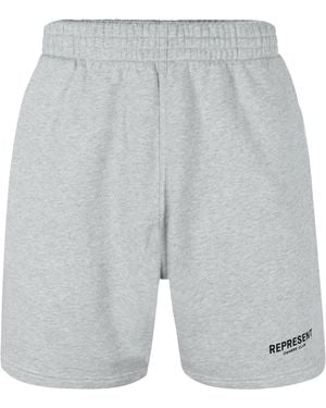 Represent Owners Club Relaxed Fit Shorts - Blue