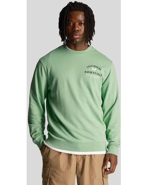 Lyle & Scott Racquet Club Graphic Sweatshirt - Green