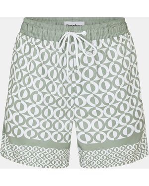 Threadbare Swim Shorts - Green