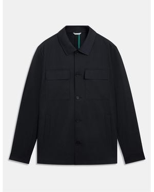 Ted Baker Slim Fit Overshirt - Blue