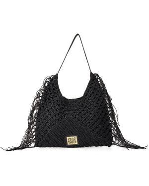Biba Fringe Shoulder Bag - Black