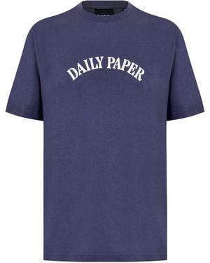 Daily Paper Partu Short Sleeve T Shirt - Blue