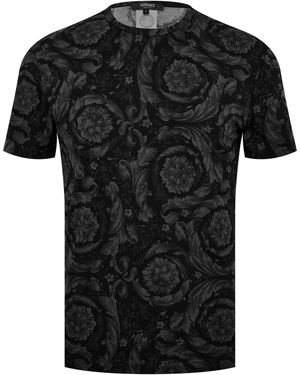 Versace Baroque Print T-Shirt - Black