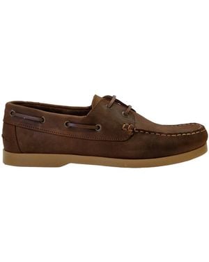 Jack Wills Leather Boat Shoes - Brown