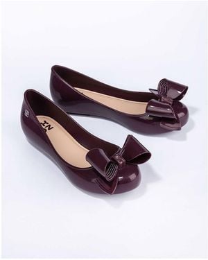 Zaxy Ballet Court Shoes - Purple