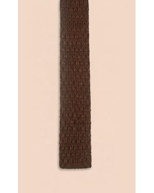Without Prejudice Sienna Silk Knit Tie - Natural