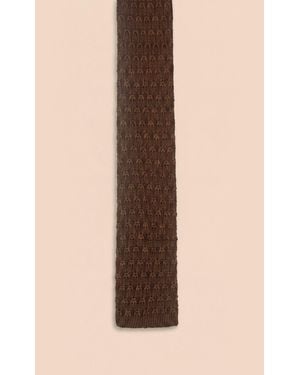 Without Prejudice Sienna Silk Knit Tie - Natural
