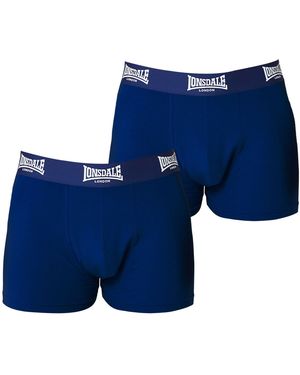 Lonsdale London Trunk Shorts 2 Pack - Blue
