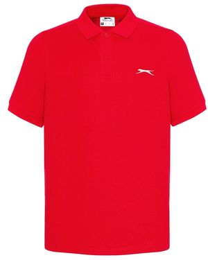 Slazenger 1881 Plain Polo Shirt - Red
