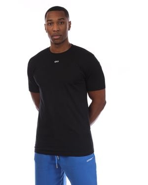 Off-White c/o Virgil Abloh Arrow Embroidered Slim T-Shirt - Black
