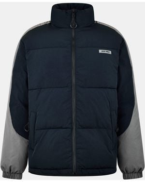 Jack Wills Long Sleeve Short Puffer Jacket - Blue