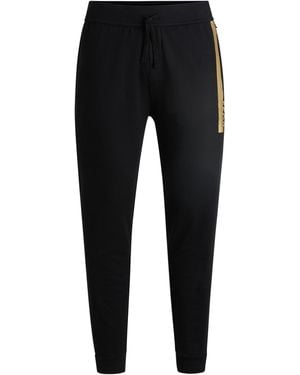 BOSS Bw Authentic Closed Hem Fleece Jogging Bottoms - Black