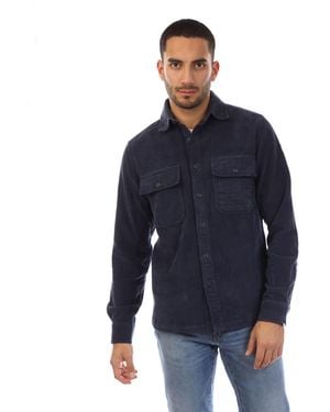Belstaff Corduroy Fallgate Shirt - Blue