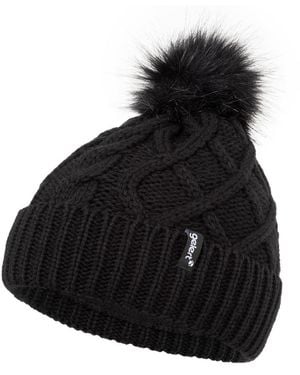 Gelert Cable Knitted Beanie - Black