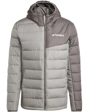 adidas Down Ho J Running Jacket - Grey