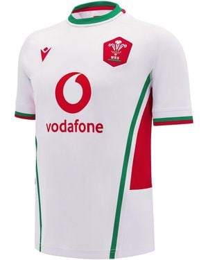 MACRON Welsh Rugby Union Away Shirt 2024 Adults - Red