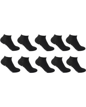 Donnay 10 Pack Trainer Socks Plus Size 12 - Black