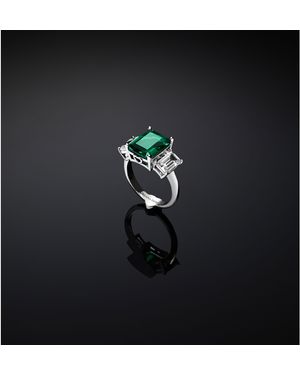 Chiara Ferragni Emerald Band Ring - Black