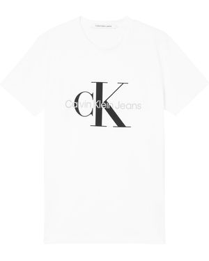 Calvin Klein Monogram T Shirt - White