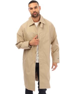 Lacoste Belt-Fastening Trench Coat - Natural