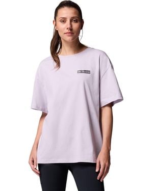 Columbia S Rolling Bend Graphic Oversized Tee - Purple