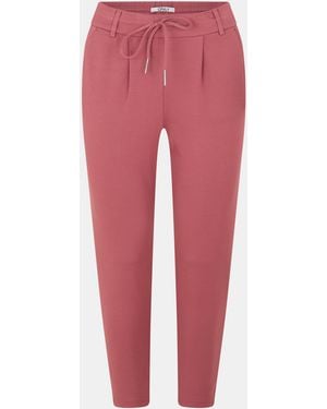 ONLY Straight Leg Trousers - Red