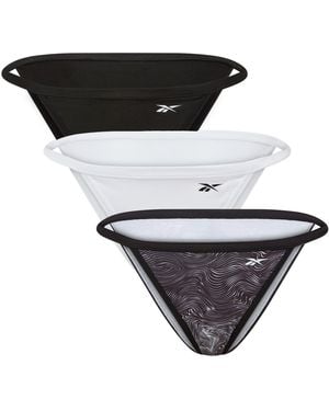 Reebok 3 Pack Tanga Briefs Mandy - Black