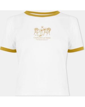 Vans Regular Fit Ringer T-Shirt - White