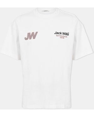 Jack Wills Jw Sporty Initial Regular Fit T-Shirt - White