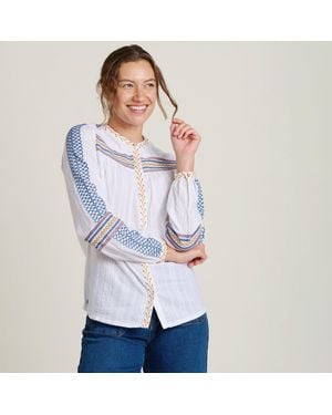 Brakeburn Cove Long-Sleeve Blouse - Blue