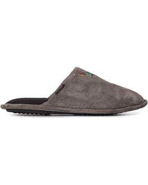 Ed Hardy Mule Slippers - Brown