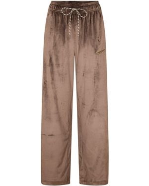 Nike Velour Trousers - Brown