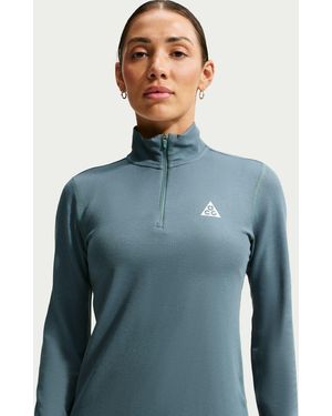 Nike Acg Trail Long Sleeve Running Top - Blue