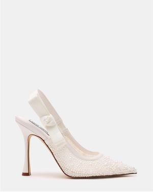 Steve Madden Brylie P 100H Heeled Mules - White