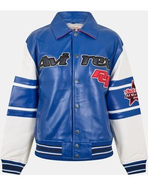 Avirex Star/Stripes Varsity Jacket - Blue