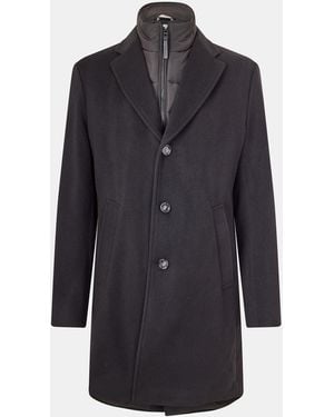 BOSS Hyde Bib Trench Coat - Blue