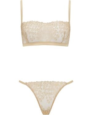 Coco De Mer Bandeau Strapless Bra - White