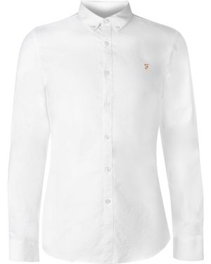 Farah Oxford Long Sleeve Shirt - White