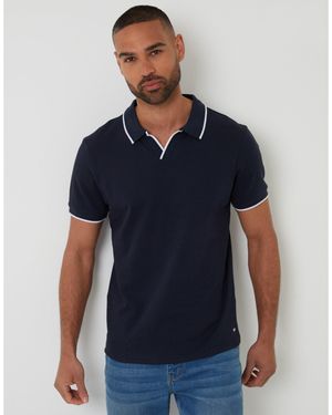 Threadbare Marriage Short-Sleeve Polo Shirt - Blue