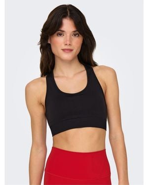 Only Play Seamless Low Impact Sports Bra - Black
