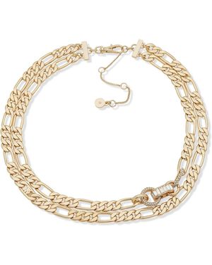 DKNY Double Row Necklace - Metallic