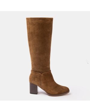 Biba Suede Knee-High Boot Ladies - Brown