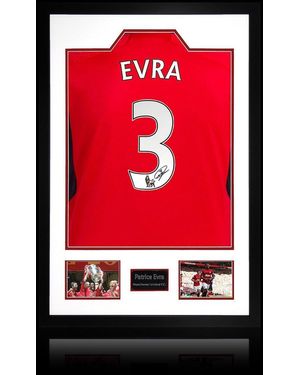 The Fan Cave Patrice Evra Signed Manchester United Home Shirt - Red