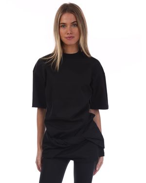 Off-White c/o Virgil Abloh Small Arrow Twist T-Shirt Dress - Black