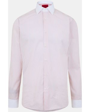 HUGO Verdon Long-Sleeve Patterned Shirt - Purple
