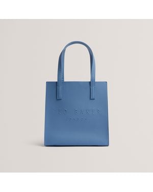 Ted Baker Small Crosshatch Icon Tote Bag - Blue
