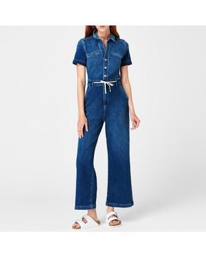 PAIGE Carly Denim Jumpsuit - Blue