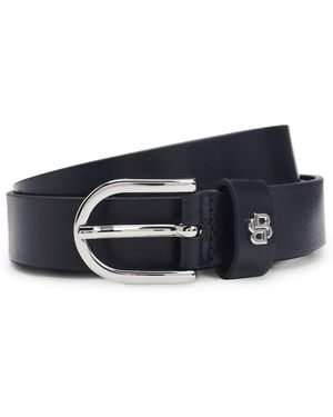 BOSS Double B Monogram Belt, Polished Finish - Blue