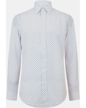 Scotch & Soda Long-Sleeve Patterned Shirt - Blue